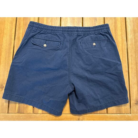 Polo Ralph Lauren Shorts Men's L Classic Fit Elastic Waist Drawstring Navy - Picture 3 of 8